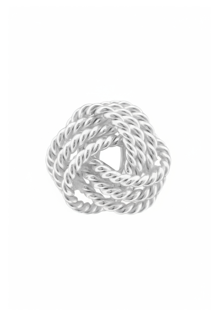Puces d'Oreilles Nœud en Argent