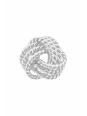 Silberne Knoten-Ohrstecker