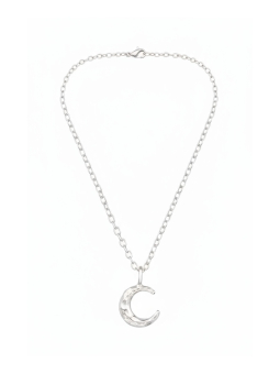 Collier Lune Croissante Texturée en Argent Sterling  Export to Sheets – Silver
