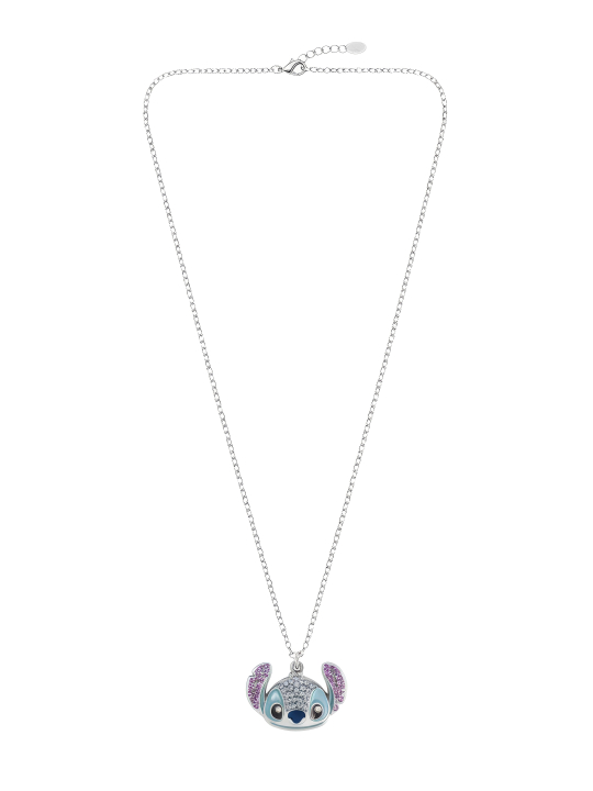 Collier Pendentif Tête en Cristal Stitch