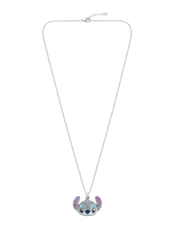 Collier Pendentif Tête en Cristal Stitch