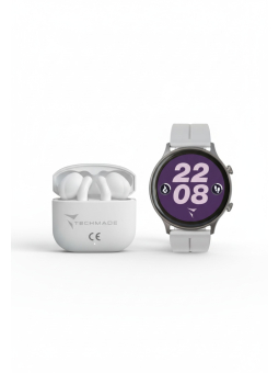 Dynamic 2 Smartwatch - Bundelpakket met Oortjes – Wit