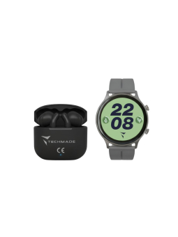 Dynamic 2 Smartwatch - Bundelpakket met Oortjes – Grijs