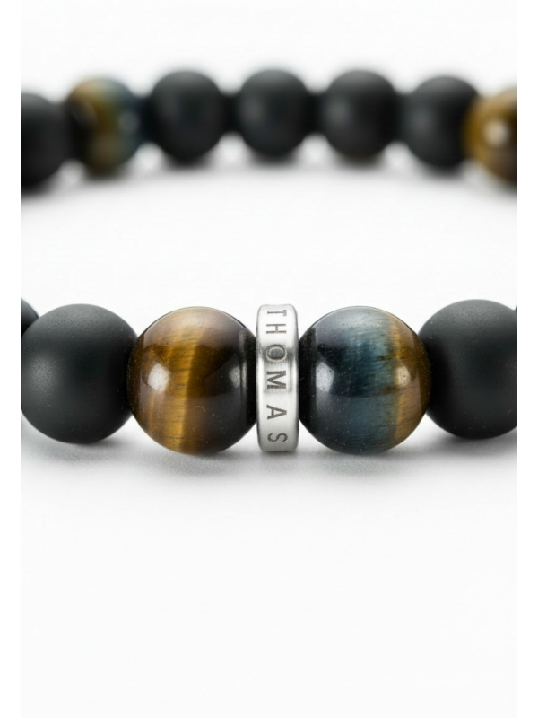 Thomas Sabo A2196-806-11 Bracelet with Obsidian and… | Diademita