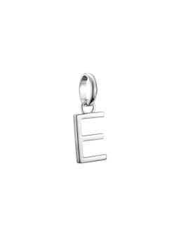 Charm-Anhänger Buchstabe E Connect Silber