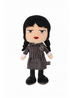 WEDNESDAY ADDAMS – Sarg Plüsch 32cm