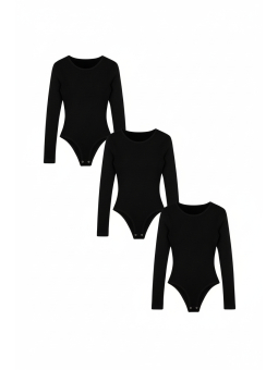 BASIC MAX Langarm Body Frauen 3er Pack