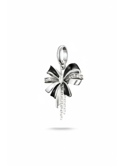Thomas Sabo CC1288-691-11 Charm Pendant Bow Black… | Diademita