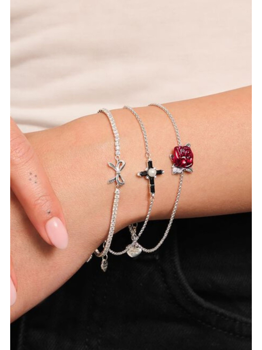 Bracelet en Argent – Roses Romance