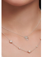 Collier en Argent avec Pierres Blanches