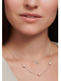 Collier en Argent avec Pierres Blanches