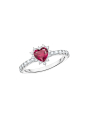 Thomas Sabo TR2484-013-10-52 Bague Cœur en Argent Romance | Diademita