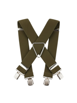 Hosenträger / Strumpfhalter Breite 3,5 cm Länge 125 cm X-Bac – Khaki