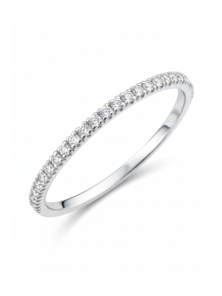 Maxte RG-JB7441-22434 Zilveren Lijnring met Cubic Zirconia | Diademita
