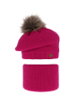 Maxte 6677 Girl's winter set: pink hat and tube scarf… | Diademita