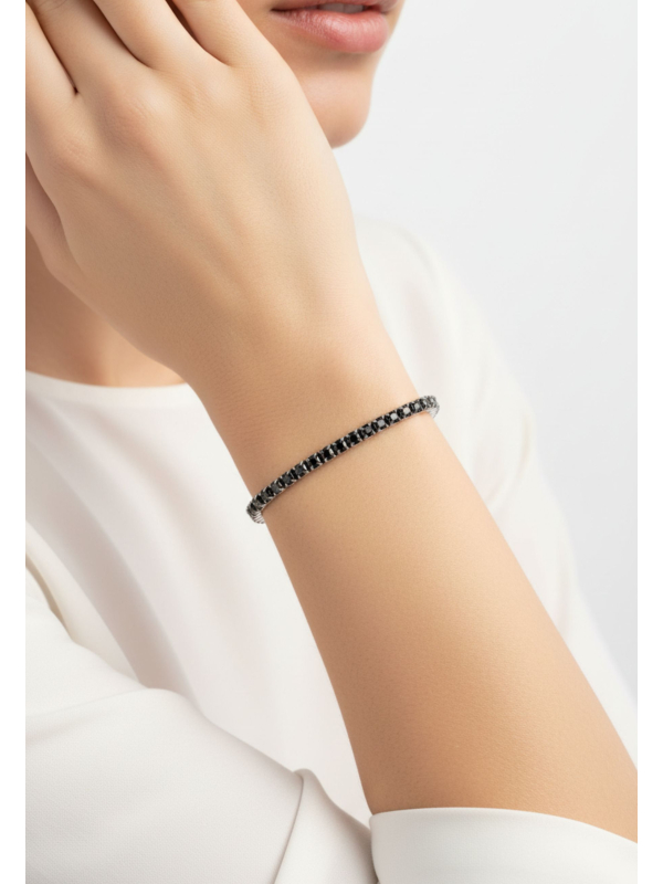 Thomas Sabo A2167-643-11 Silver Tennis Bracelet with… | Diademita