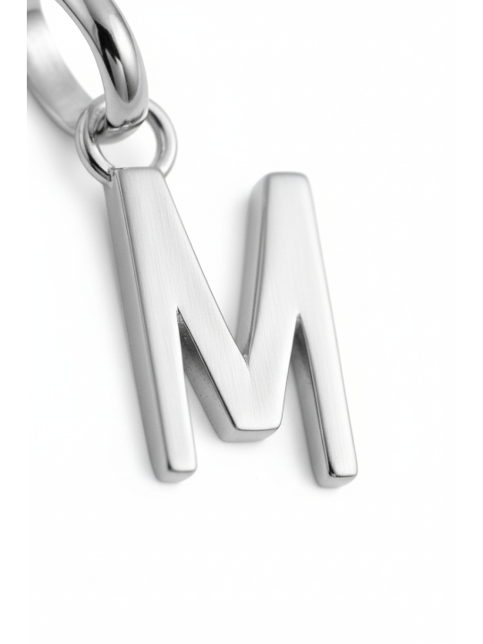 Charm-Anhänger Buchstabe M Connect Silber