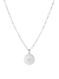 Collier charm maillons trombone en argent