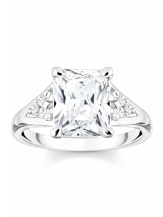 Bague Pierres blanches Argent