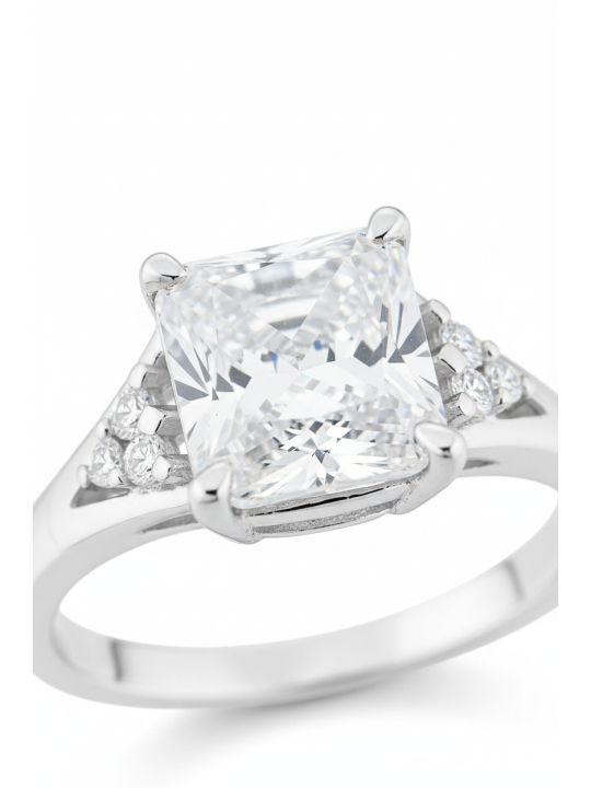 Bague Pierres blanches Argent