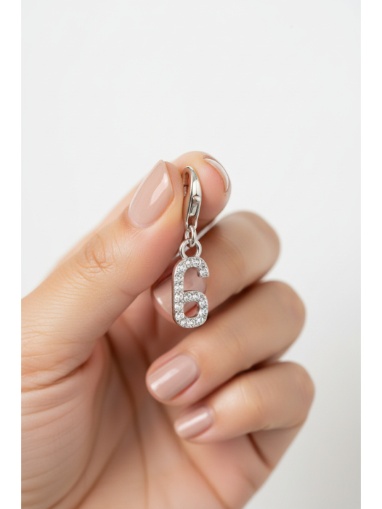 Thomas Sabo 2130-051-21 Charm Pendant Number "6" Zirconia | Diademita