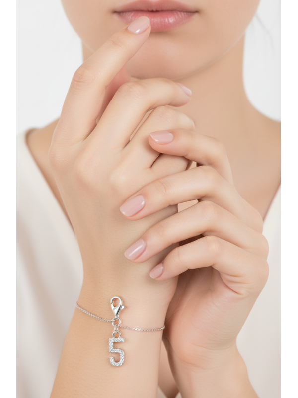 Thomas Sabo 2129-051-21 Pendentif Charm Number "5"… | Diademita