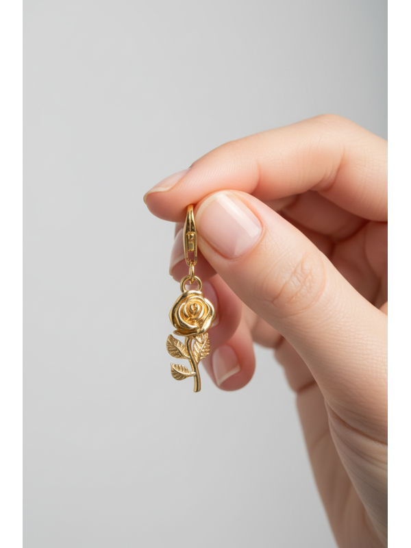 Thomas Sabo 2077-413-39 Charm-Anhänger Gold Rose | Diademita