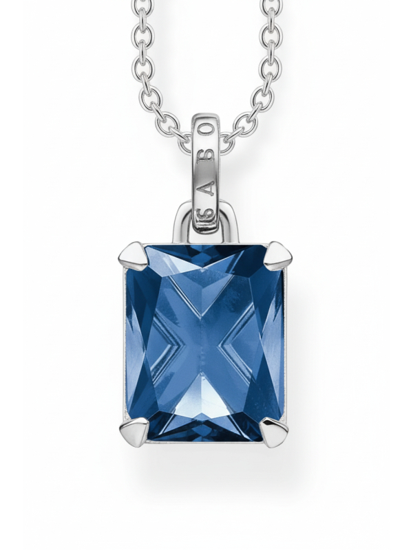 Thomas Sabo KE1964-699-1 Collier Pierre Bleue Argent | Diademita