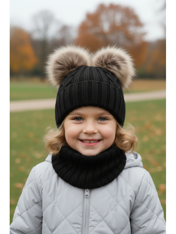 Maxte 6539 Mädchen Winterset – Rosa Mütze und… | Diademita