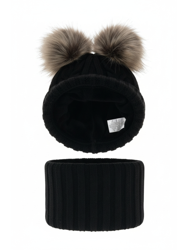 Maxte 6539 Girl’s Winter Set – Pink Hat and Tube Scarf… | Diademita