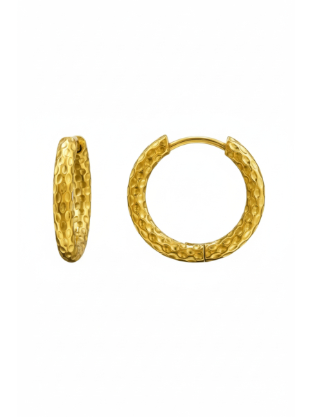 Maxte SEG-1614-GD Goldfarbene Huggie-Creolen aus… | Diademita