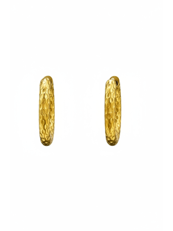 Maxte SEG-1614-GD Goldfarbene Huggie-Creolen aus… | Diademita