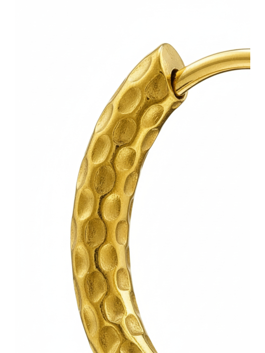 Maxte SEG-1614-GD Goldfarbene Huggie-Creolen aus… | Diademita