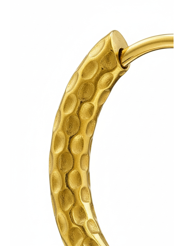 Maxte SEG-1614-GD Goldfarbene Huggie-Creolen aus… | Diademita