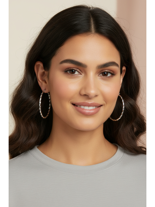 Twisted Wire Stainless Steel Hoops