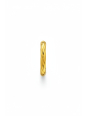 Maxte SEG-1617-GD Twisted Stainless Steel Gold Huggie… | Diademita