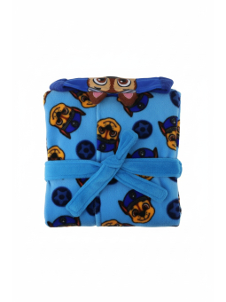 Paw Patrol Chase Kinder Fleece Badjas met Capuchon – Donkerblauw