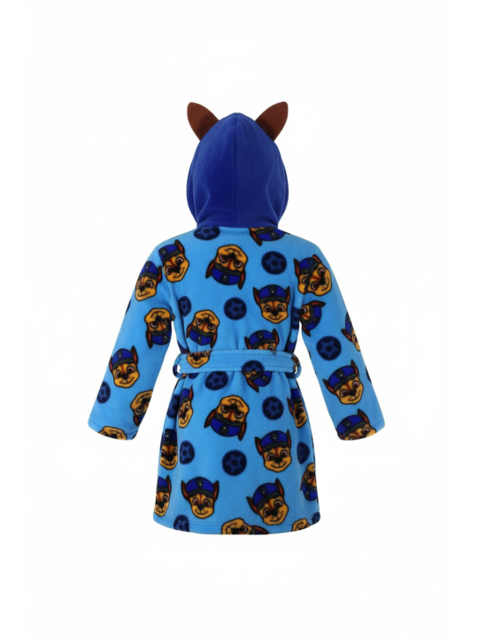Paw Patrol Chase Kids Hooded Fleece Bathrobe