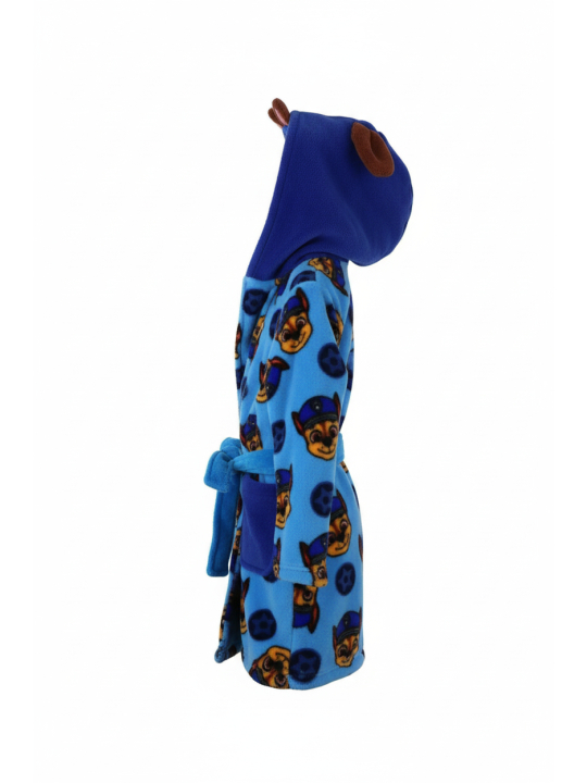 Paw Patrol Chase Kids Hooded Fleece Bathrobe