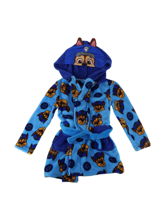 Paw Patrol Chase Kids Hooded Fleece Bathrobe
