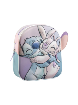 Sac à Dos Enfant Applications 3D Stitch – Light Blue