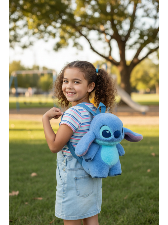 Kids Backpack Character Plush Stitch