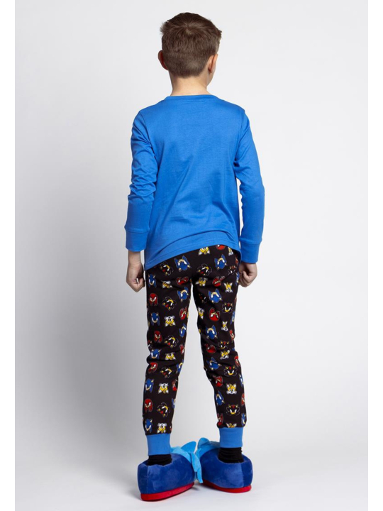 Kinder Langarm-Pyjama Single Jersey – Sonic