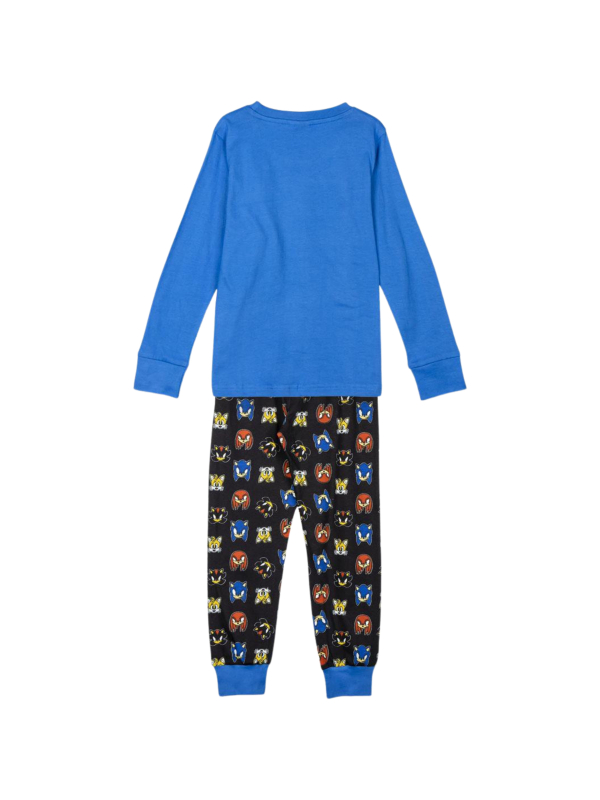 Kinder Langarm-Pyjama Single Jersey – Sonic