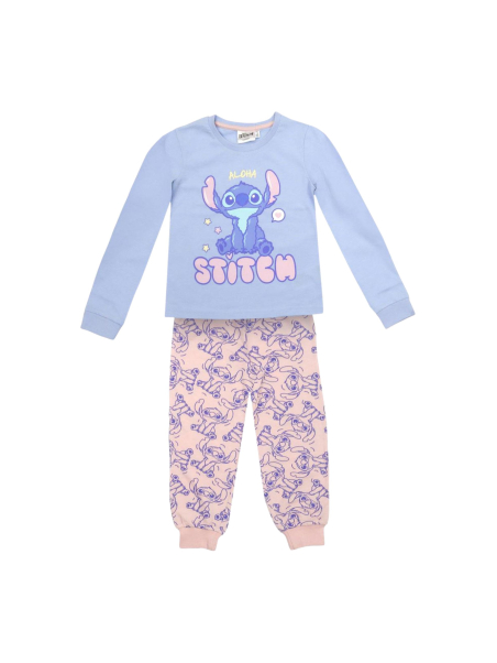 Kinder Langarm-Pyjama Single Jersey – Stitch