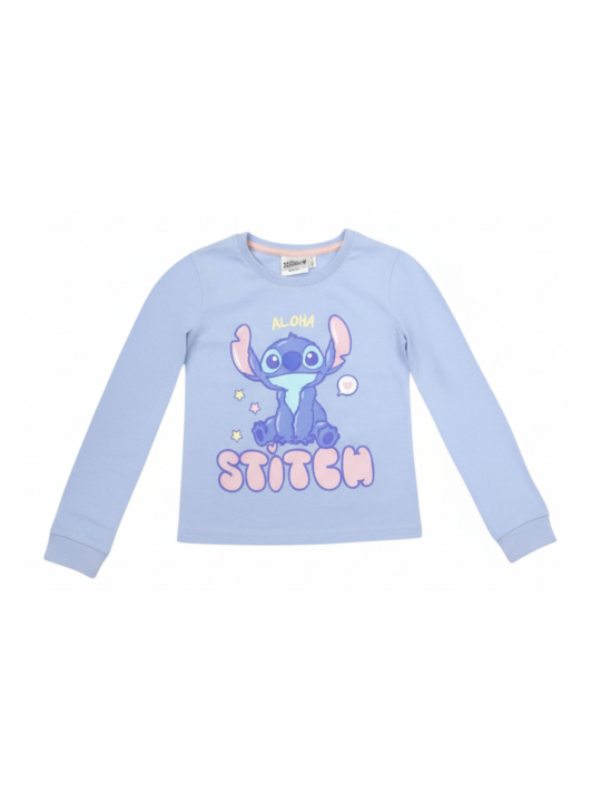 Kinder Langarm-Pyjama Single Jersey – Stitch