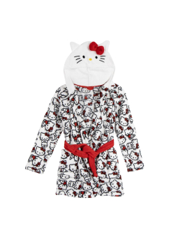 Coral-Fleece-Bademantel mit Applikationen – Hello Kitty