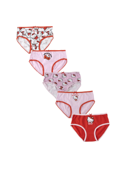 Ensemble de Sous-vêtements Fille en Jersey Simple avec Trousse – Hello Kitty