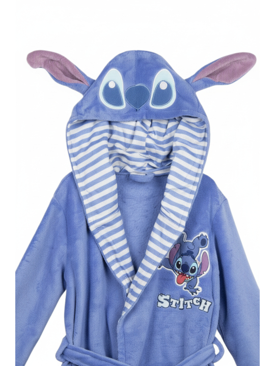 Stitch Bademantel mit Kapuze
