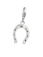Pendentif Charm Fer à Cheval Western Original en Argent